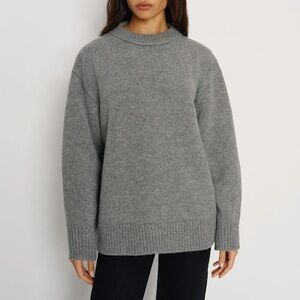 BRAND NEW Reformation Jo Sweater in Mid Grey